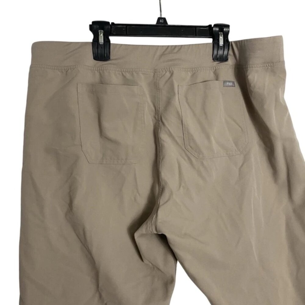 Figs Women's Livingston Basic Scrub Pants Tan Brown Khaki Nursing Size XXL 2XL - Picture 4 of 6